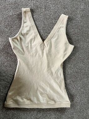 SPANX Nude Shaping Tank with V-Neck